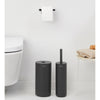 MindSet Toilet Set (Toilet Brush, Toilet Roll Holder, Toilet Roll Dispenser) - Mineral Infinite Grey