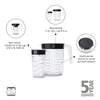 Measuring Jug, Set of 2 - Dark Grey