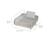 Extend™ Steel Expandable Dish Drainer Stone