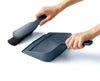 CleanStore Wall-Mounted Dustpan & Brush - Blue