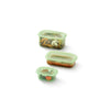 3pc Reusable silicone Boxes - Green