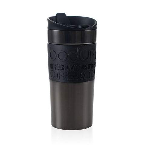 Travel Mug Double Wall 350ml - Gun Metal