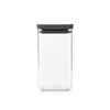 Tasty+ Square Canister 1.6 litre - Dark Grey Lid