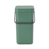 Sort & Go Waste Bin 12 litre - Fir Green