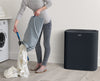 Tota Trio 90L Laundry Separation Basket - Carbon Black