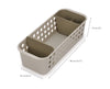 EasyStore™ Ecru Bathroom Storage Basket Slimline