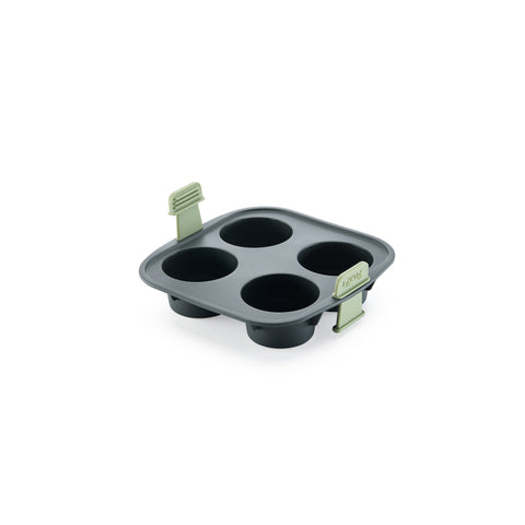 Air fryer Muffins Mould - 4 hole - Grey