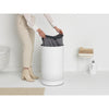 Laundry Bin 60 litre - White with Dark Grey Lid