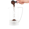 Brazil French Press Coffee Maker 8 Cup, 1L - White