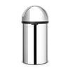 Push Bin 60L Brilliant Steel