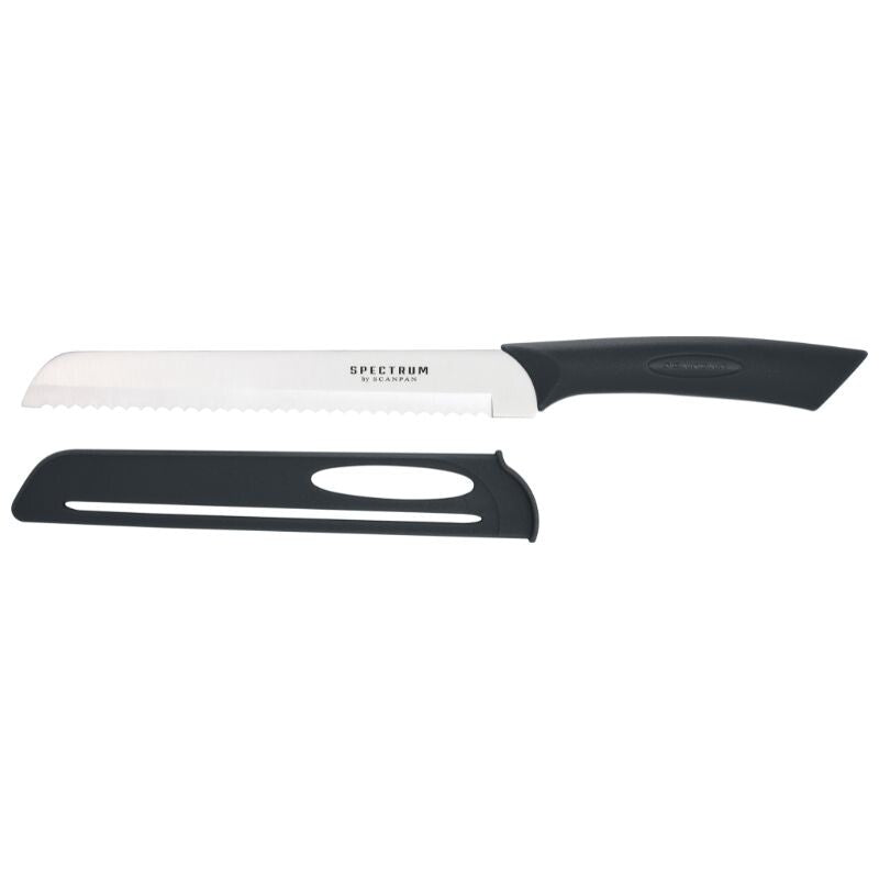 Spectrum 20cm Bread Knife - Black