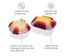 Nest™ Lock 8-Piece Multicolour Mixed Food Container Set