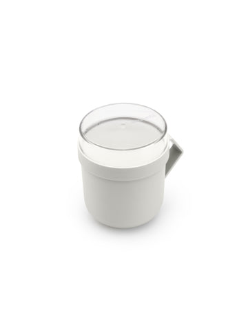 Make & Take Soup Mug, 600ml - Light Grey