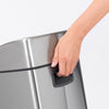 Touch Bin, 25 litre - Matt Steel Fingerprint Proof