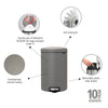 Pedal Bin NewIcon 20 Litre - Mineral Concrete Grey