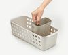 EasyStore™ Ecru Bathroom Storage Basket Slimline