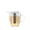 Yo-Yo Set Mug + Tea Strainer 350ml - Chrome