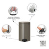 Pedal Bin NewIcon 20 Litre - Platinum