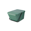 Sort & Go Stackable Waste Bin 20 litre - Fir Green