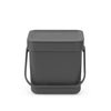 Sort & Go Waste Bin 6 litre - Grey