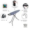 Ironing Board 110x30cm (A) Steam Iron Rest - Denim Blue