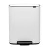 Bo Pedal Bin 60 litre - White