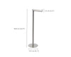 EasyStore™ Luxe 2-in-1 Stainless-Steel Toilet Roll Stand