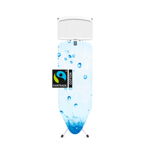 Ironing Board C, 124x45 cm, Solid Steam Unit Holder - Ice Water