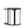 Built-In Bin 15 litre - Brilliant Steel