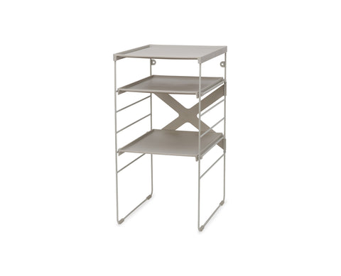 Level™ Adjustable Shoe Rack Ecru