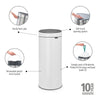 Touch Bin New 30 Litre - White