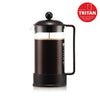 Brazil French Press coffee maker 1.0L - Black (Tritan)