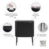 Bo Touch Bin 36 Litre - Matt Black