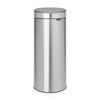 Touch Bin New 30 Litre - Fingerprint Proof Matt Steel