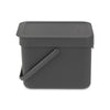 Sort & Go Waste Bin 6 litre - Grey