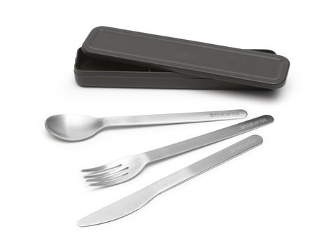 Make & Take Cutlery Set, 3 pieces - Dark Grey