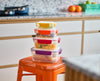 Nest™ Lock 8-Piece Multicolour Mixed Food Container Set