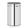 Touch Bin New 40 Litre - Brilliant Steel