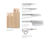 Elevate™ Fusion 5-piece Knife & Scissor Set with Beechwood Block