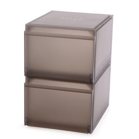 ShoeCase 2-piece Shoe Storage Box Grey