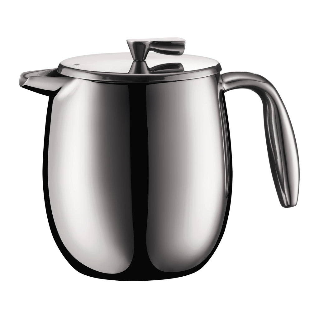 Columbia French Press Coffee Maker, Double Wall, 4 cup, 0.5L Chrome