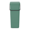 Sort & Go Waste Bin 40 litre - Fir Green