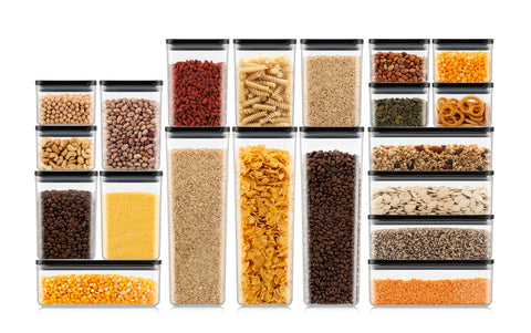 Set of 20 Storage Jars, 5 x 1L / 6 x 1.2L / 6 x 0.5L / 3 x 2.6L