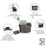 SinkSide Cleaning Set Cleaning Caddy Dish Brush Squeegee 3 Microfibre Cleaning Pads and 2 Microfibre Cleaning Cloths