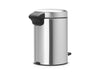 Pedal Bin NewIcon 3 Litre - Fingerprint Proof Matt Steel