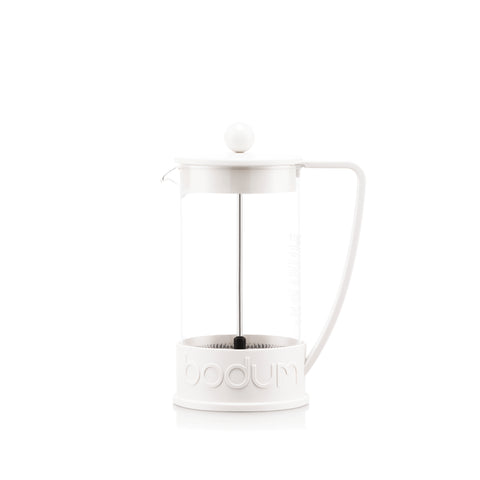 Brazil French Press Coffee Maker 8 Cup, 1L - White