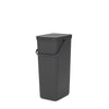 Sort & Go Waste Bin 40 litre - Grey