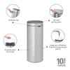 Touch Bin New 30 litre - Metallic Grey