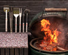 GrillOut™ 4-Piece Stainless-Steel BBQ Utensil Set with Storage Case