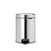 Pedal Bin NewIcon 5 Litre - Brilliant Steel